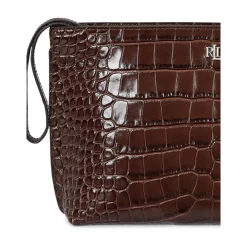 DAMES Ralph Lauren Pouchette in pelle stampa cocco
