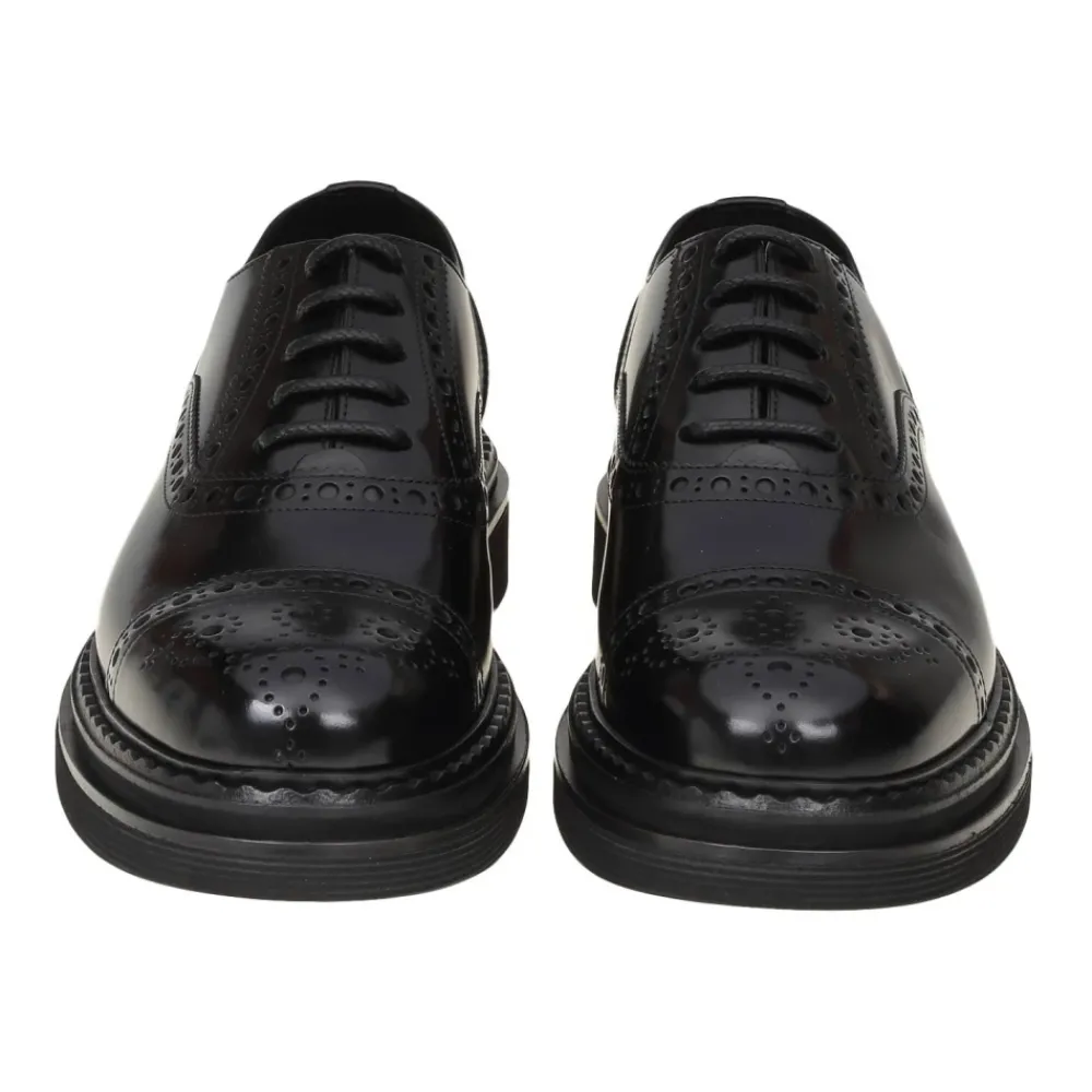 Heren Dolce & Gabbana Premium Leren Oxford Veterschoenen