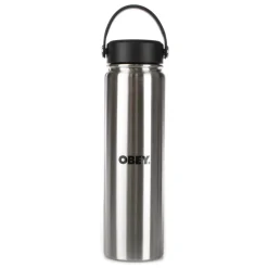 Obey Outdooraccessoires^Protestfles Zilver/Zwart Roestvrij Staal
