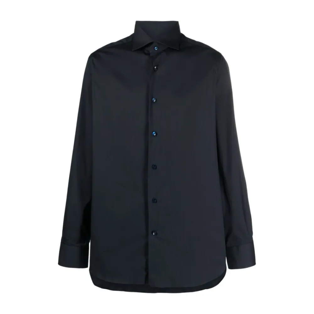 Heren Barba Overhemden^Pruisisch Overhemd met Lange Mouwen