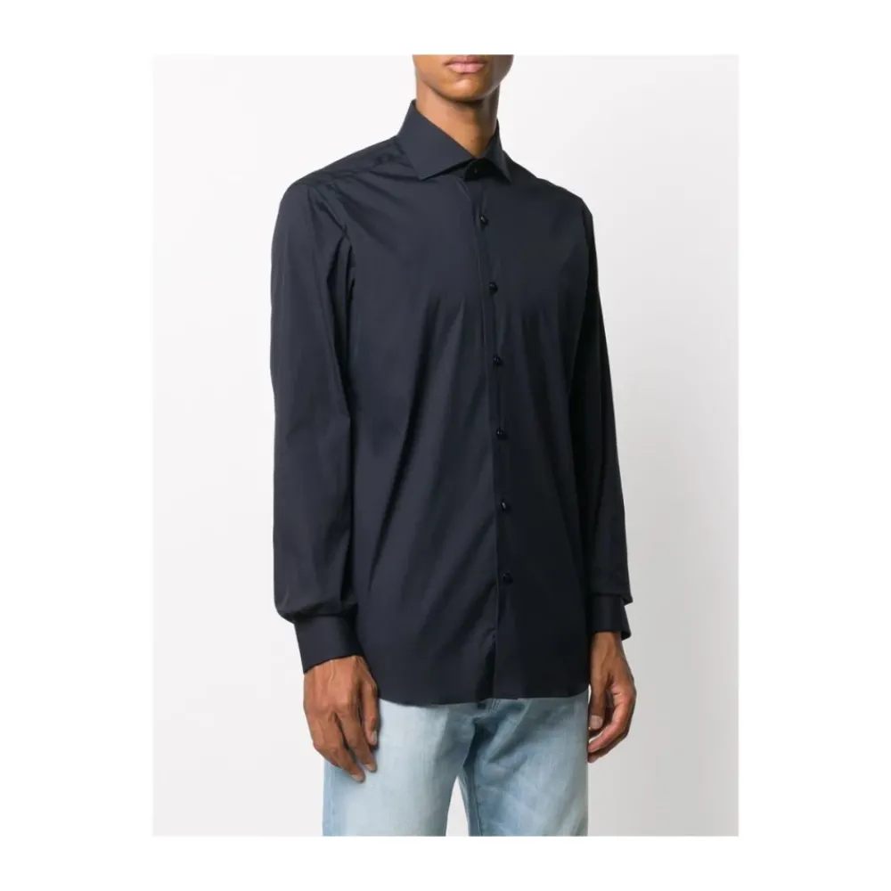 Heren Barba Overhemden^Pruisisch Overhemd met Lange Mouwen