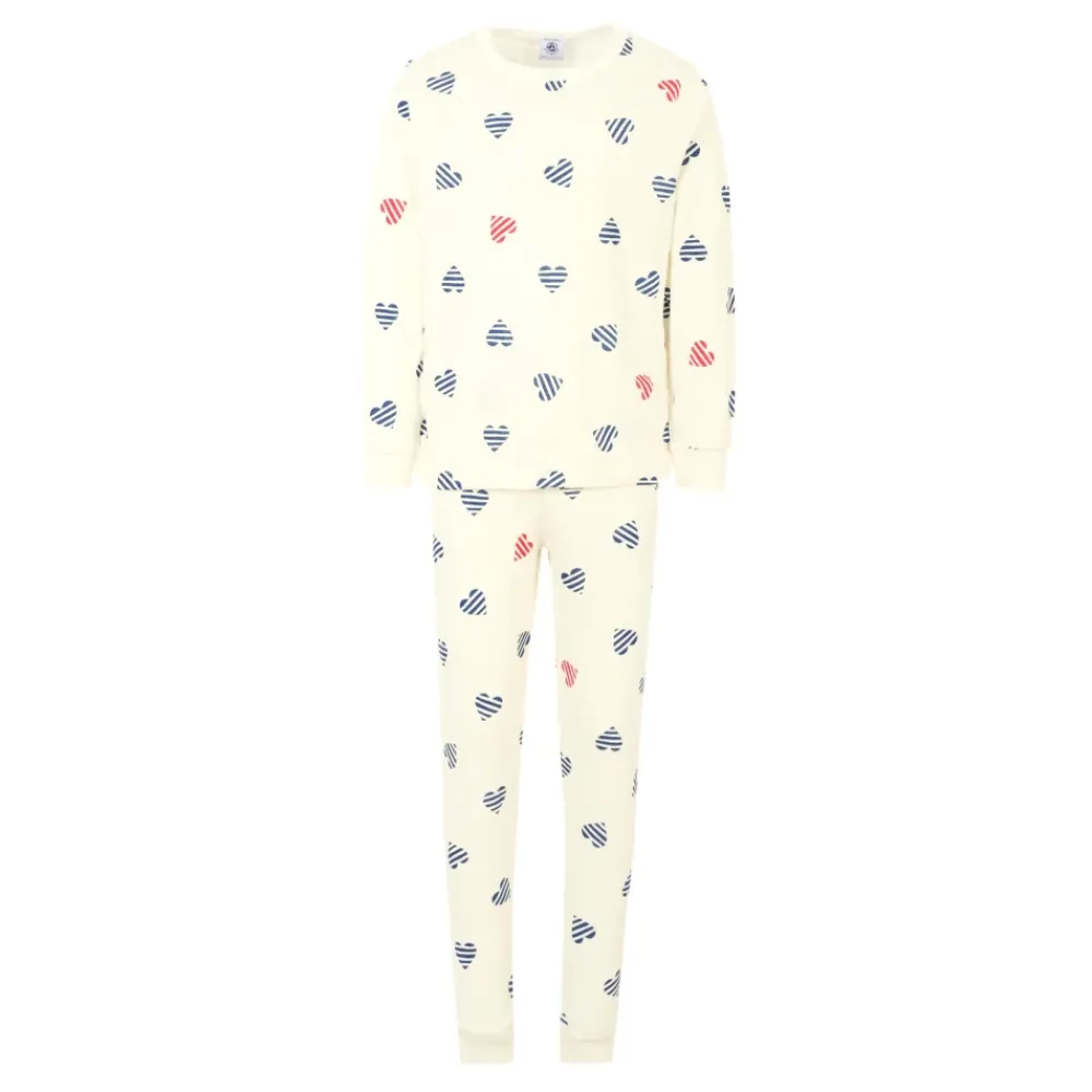 Petit Bateau Pyjamaset met hartprint van katoen