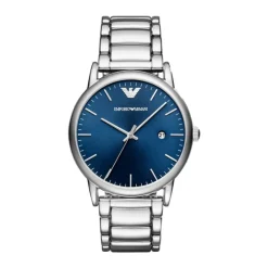 DAMES Emporio Armani Quartz Horloge met Blauwe of Azuurblauwe Wijzerplaat