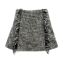 DAMES Durazzi Milano Rokken^Quilted Wool Mini Skirt