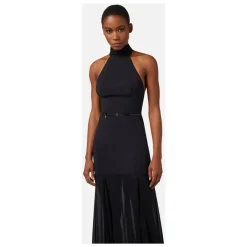 DAMES Elisabetta Franchi Jurken^Red Carpet Halterneck Crêpe Jurk
