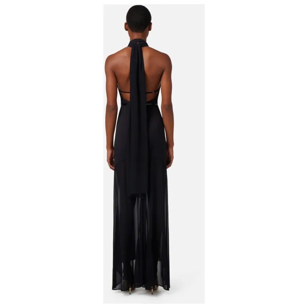 DAMES Elisabetta Franchi Jurken^Red Carpet Halterneck Crêpe Jurk