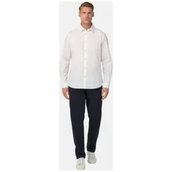 Heren Boggi Milano Regular Fit Poplin Katoenen Overhemd