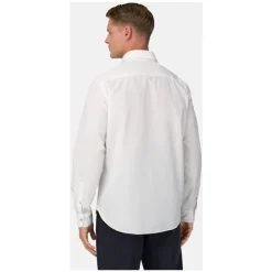 Heren Boggi Milano Regular Fit Poplin Katoenen Overhemd