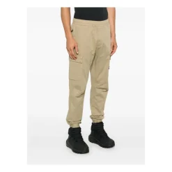 Heren Stone Island Reguliere Taps Toelopende Biscuit Broek AW24