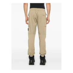 Heren Stone Island Reguliere Taps Toelopende Biscuit Broek AW24