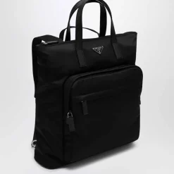 Heren Prada Re-Nylon en Saffiano-leren tote bag