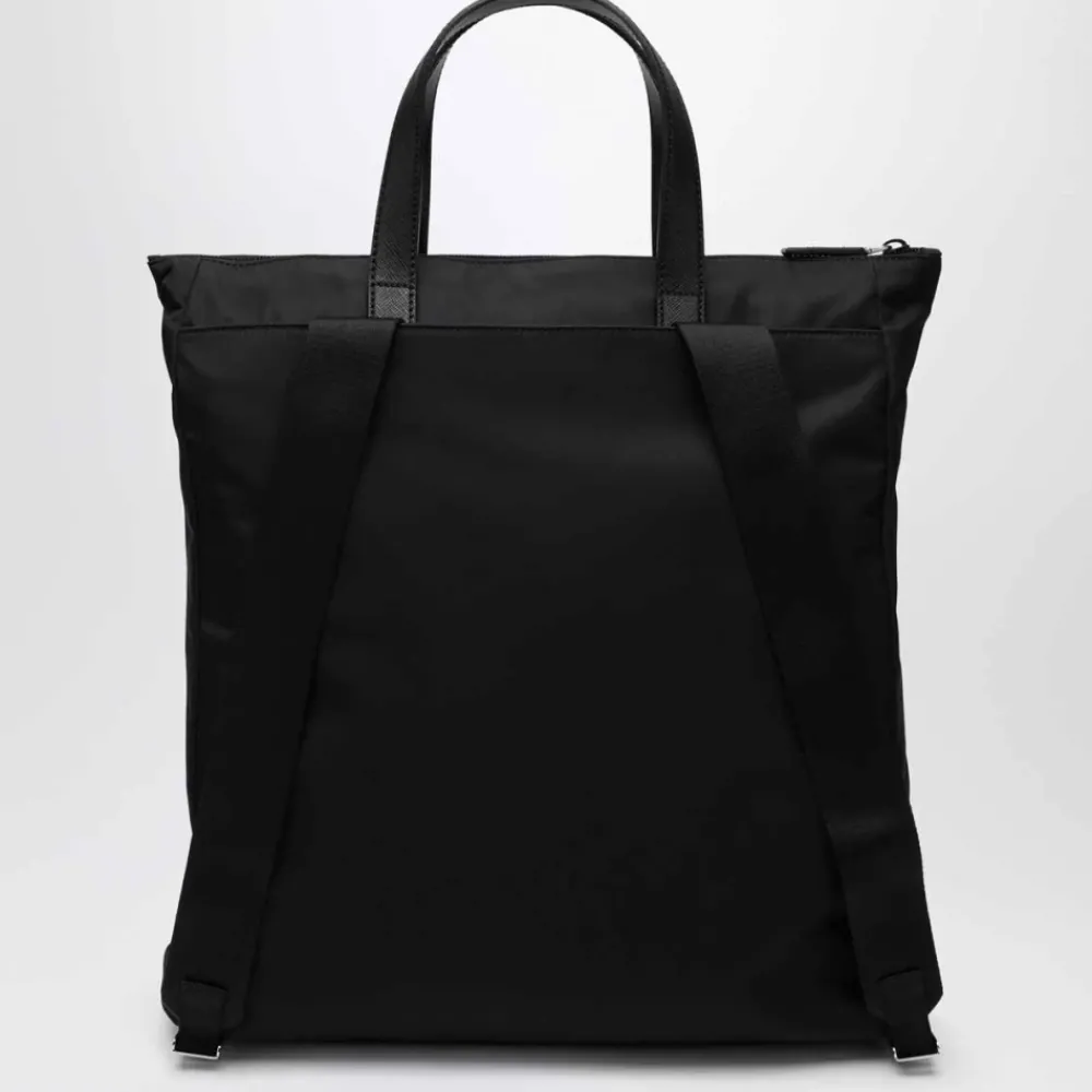 Heren Prada Re-Nylon en Saffiano-leren tote bag
