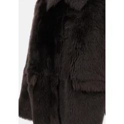 DAMES 1972 Desa Reversible Shearling Boxy Jas