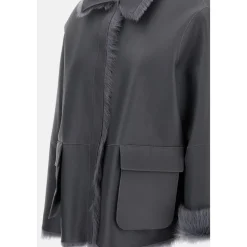 DAMES 1972 Desa Jassen^Reversible Shearling Boxy Jacket