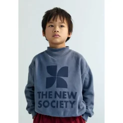 The New Society Rib Kraag Sweatshirt Void Blue