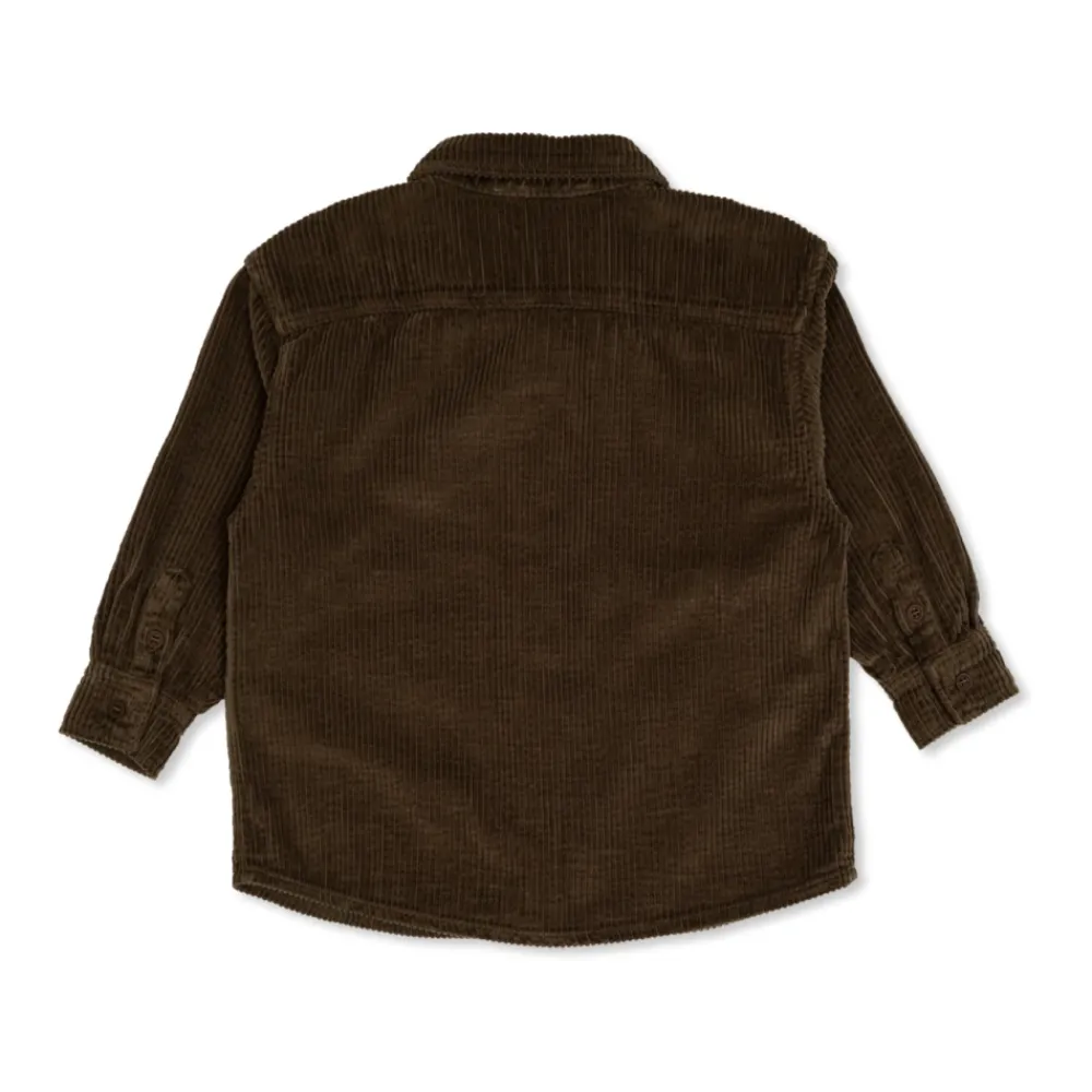 American Vintage Ribfluwelen overhemd