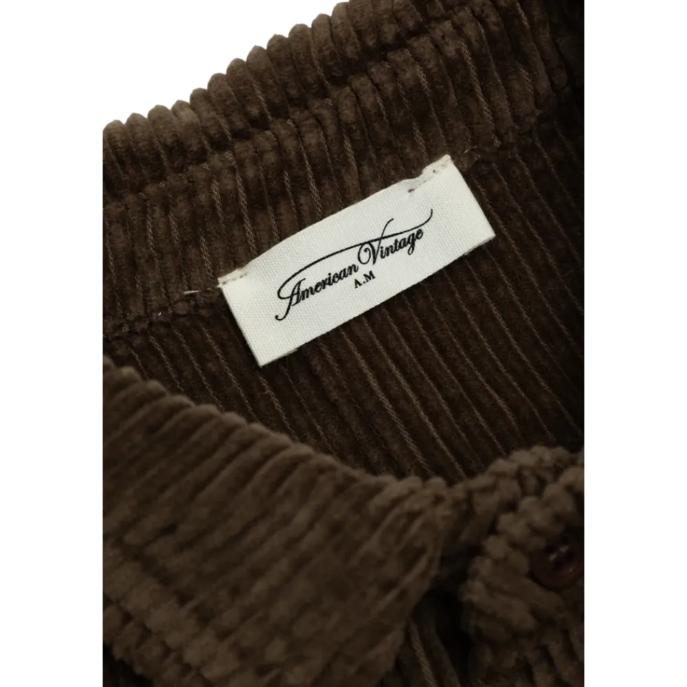 American Vintage Ribfluwelen overhemd