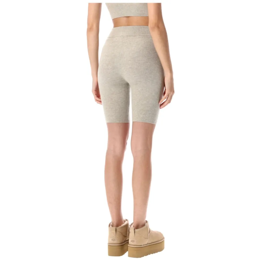 Fear Of God Trainingsbroeken^Ribgebreide Biker Shorts met Elastische Tailleband