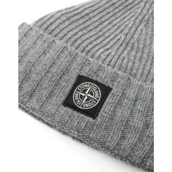 Stone Island Mutsen En Petten^Ribgebreide Kompas Muts
