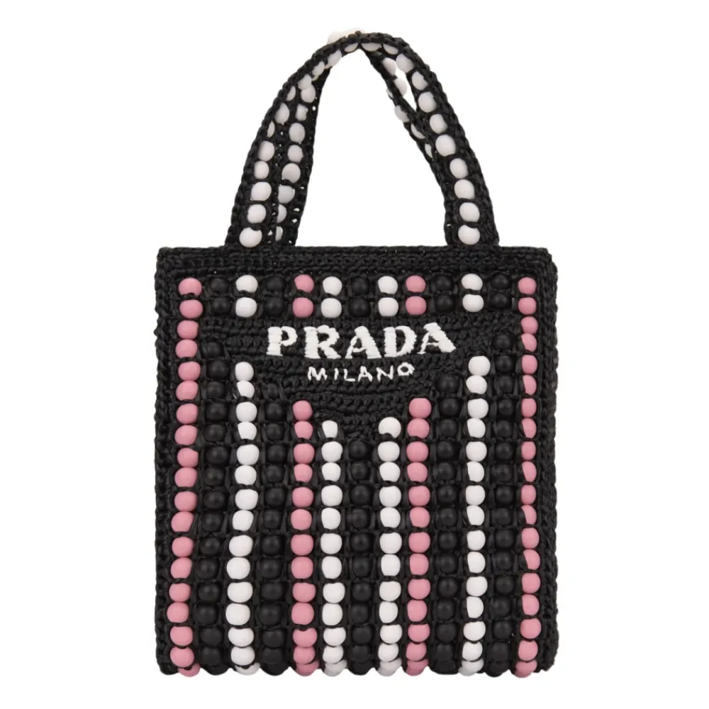 DAMES Prada Rieten Schoudertas