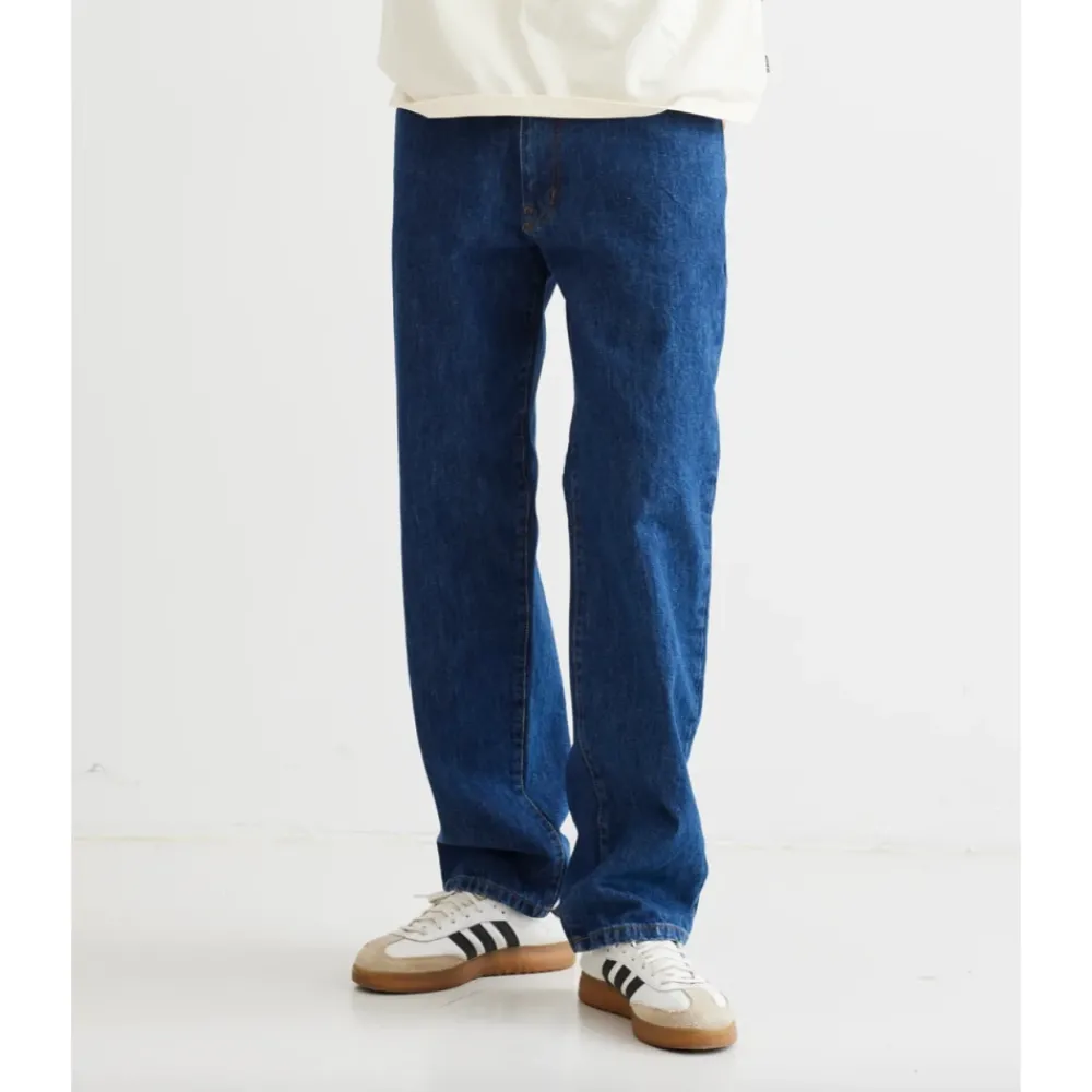 Heren Woodbird Rinse Jeans 90s Stijl