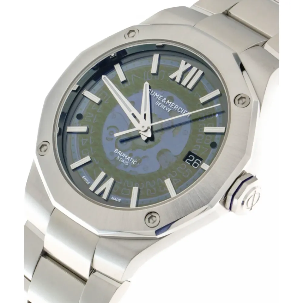 DAMES Baume et Mercier Horloges^Riviera Automatisch Wijzerplaat Stalen Horloge