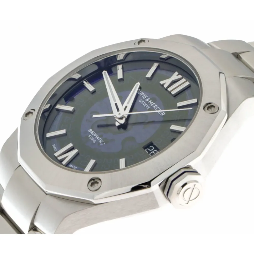 DAMES Baume et Mercier Horloges^Riviera Automatisch Wijzerplaat Stalen Horloge