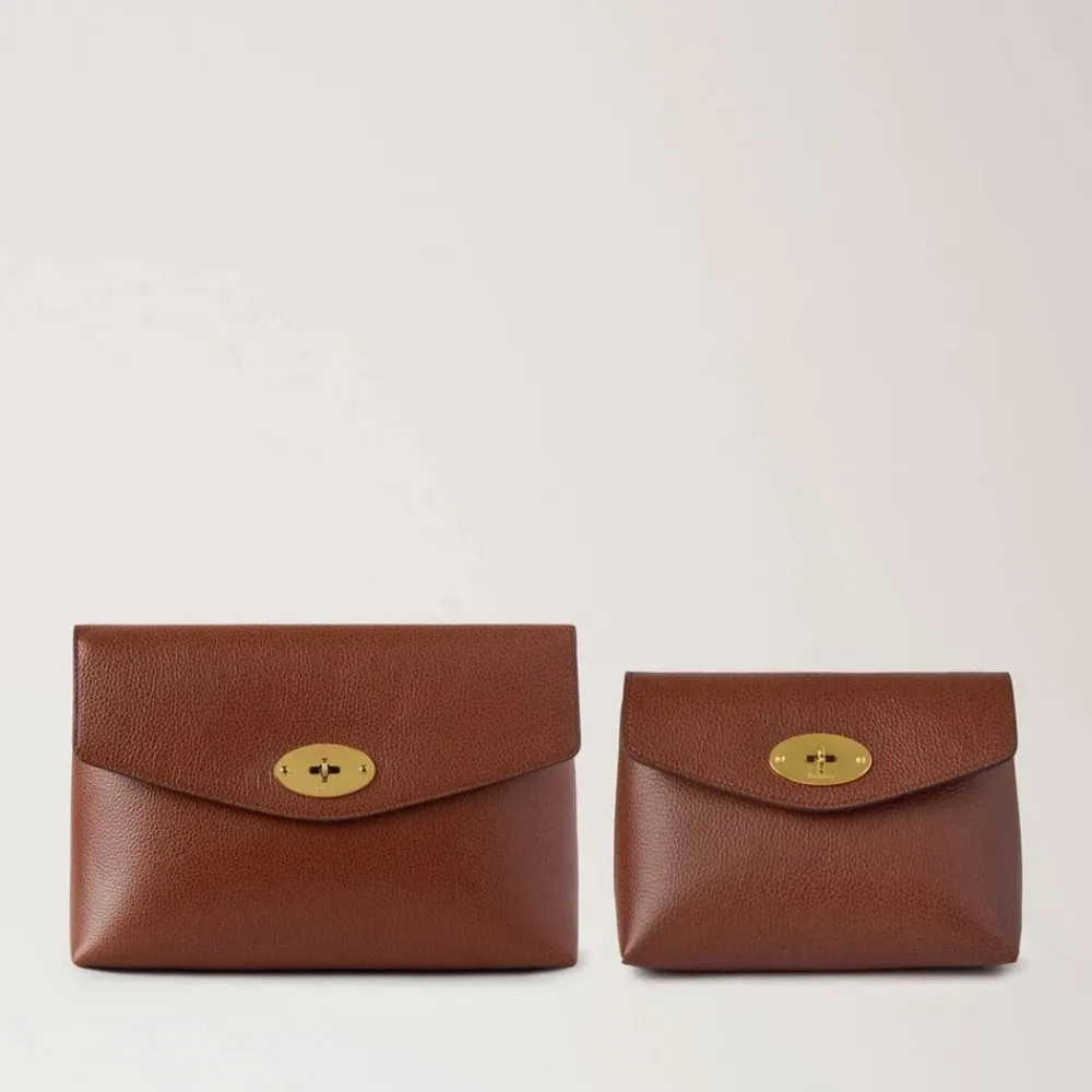 DAMES Mulberry Toilettassen^RL8861-552G110 Kleine Classic Grain Toilet Bag