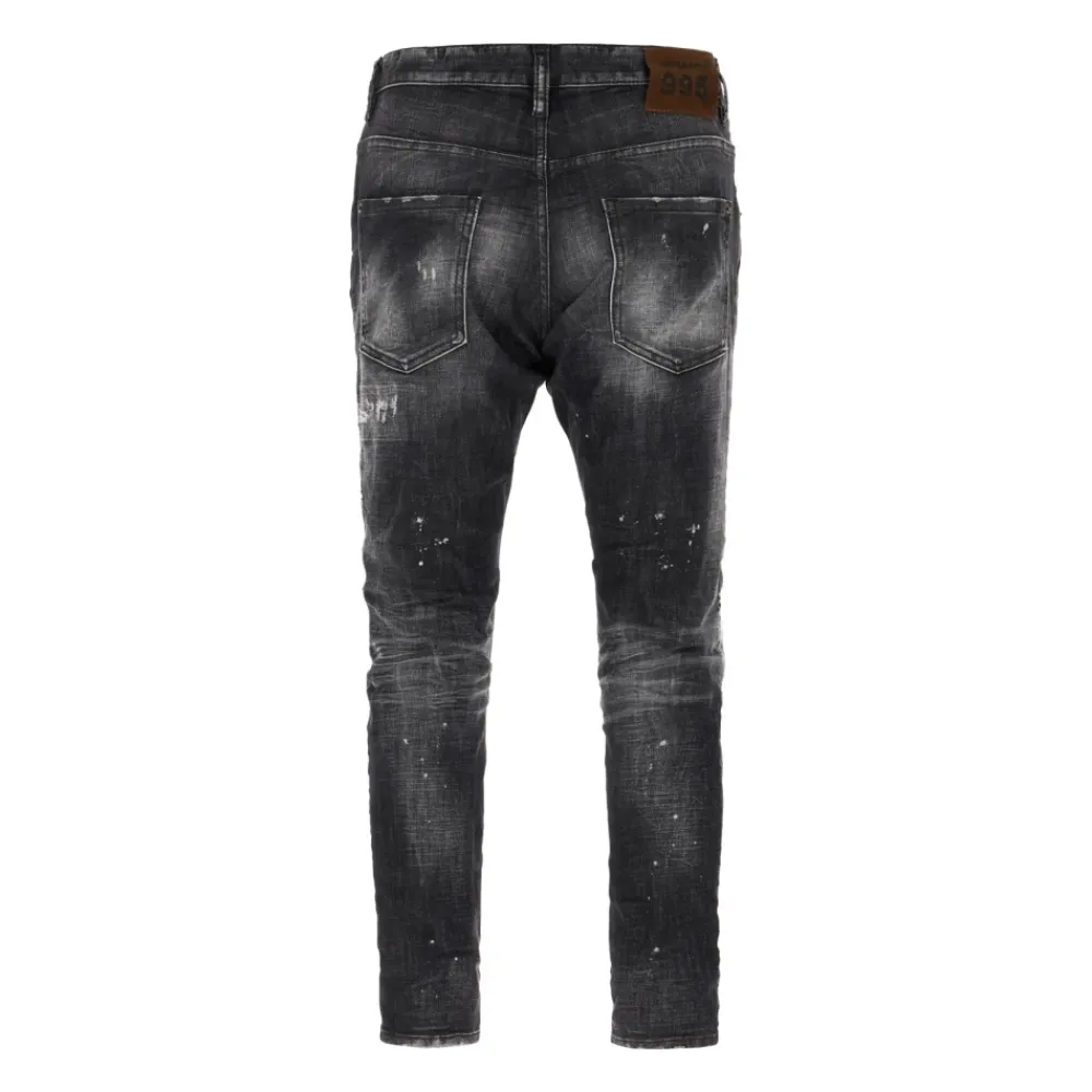 Heren Dsquared2 Jeans^Rocky Mountains Black Washed Jeans