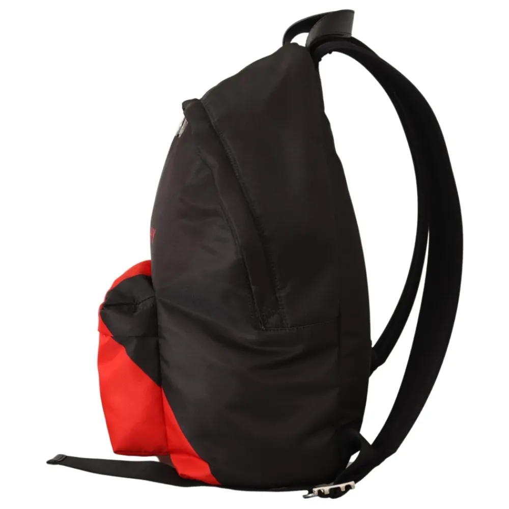 DAMES Givenchy Rugzakken|Rugzakken^Rode en Zwarte Nylon Urban Rugzak