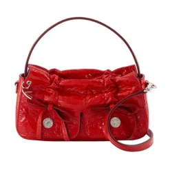 DAMES Acne Studios Handtassen^Rode Gewatteerde Leren Schoudertas