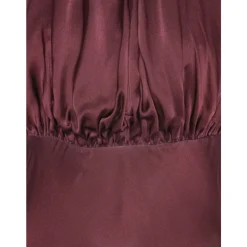 DAMES ROTATE Birger Christensen Rode Halternek Maxi Jurk