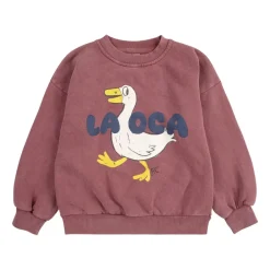 Bobo Choses Bovenkleding^Rode Katoenen Sweatshirt met Voorprint