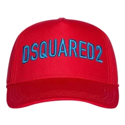 Dsquared2 Mutsen En Petten^Rode Kinder Baseball Cap met Logo