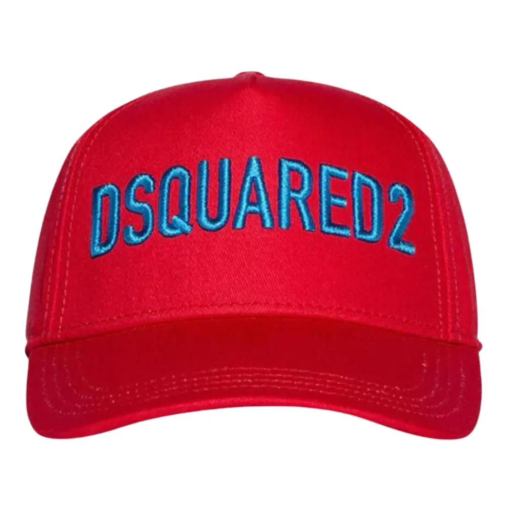 Dsquared2 Mutsen En Petten^Rode Kinder Baseball Cap met Logo