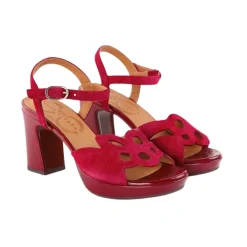 DAMES Chie Mihara Sandalen^Rode Lakleren Sandalen