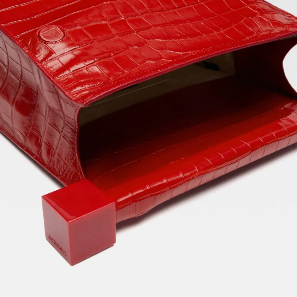 DAMES Jacquemus Rode Leren Clutch Tas