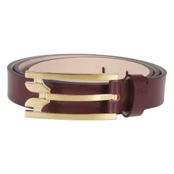 DAMES Victoria Beckham Rode Leren Riem Elegante Stijl