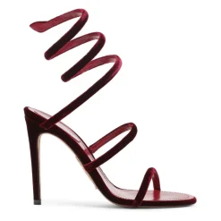 DAMES René Caovilla Rode Sandalen Verhogen Stijl Comfortabel