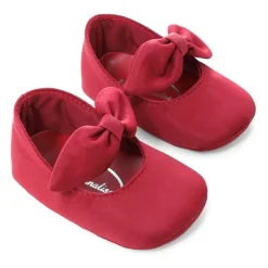 Monnalisa Rode Satijnen Ballet Flats met Strik