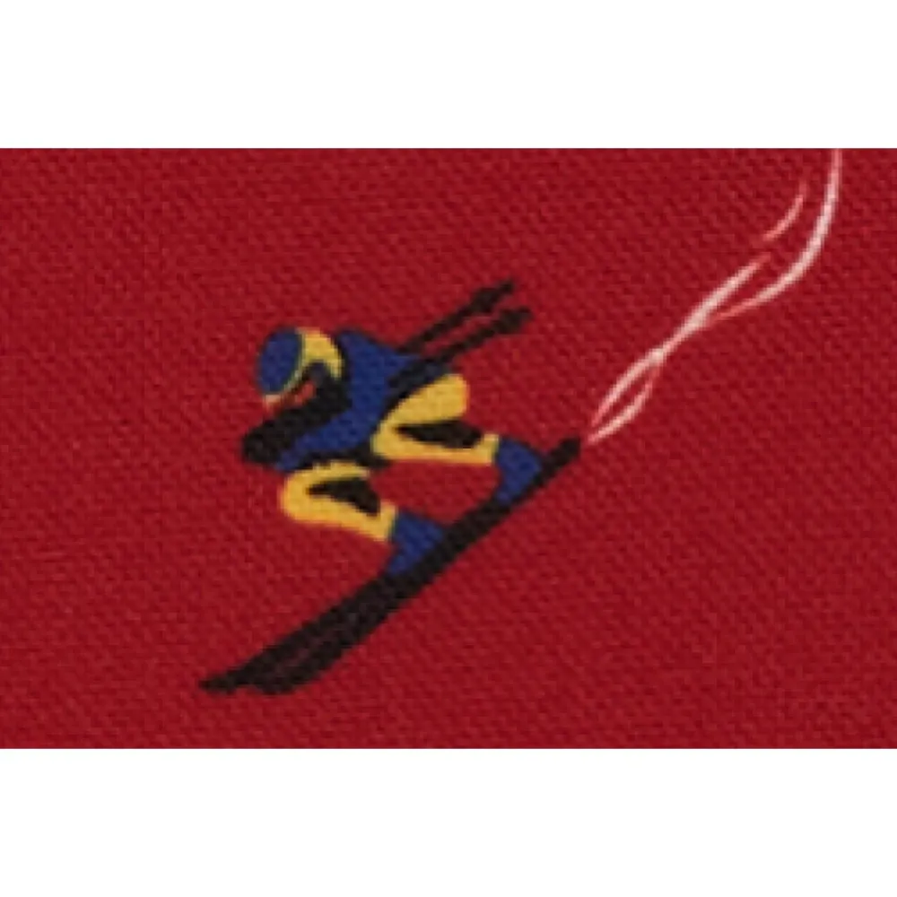 DAMES GALLO Laptoptassen^Rode Tablethoes met Skiër Motief