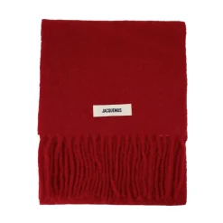 Heren Jacquemus Sjaals^Rode Wollen Sjaal - Mohair