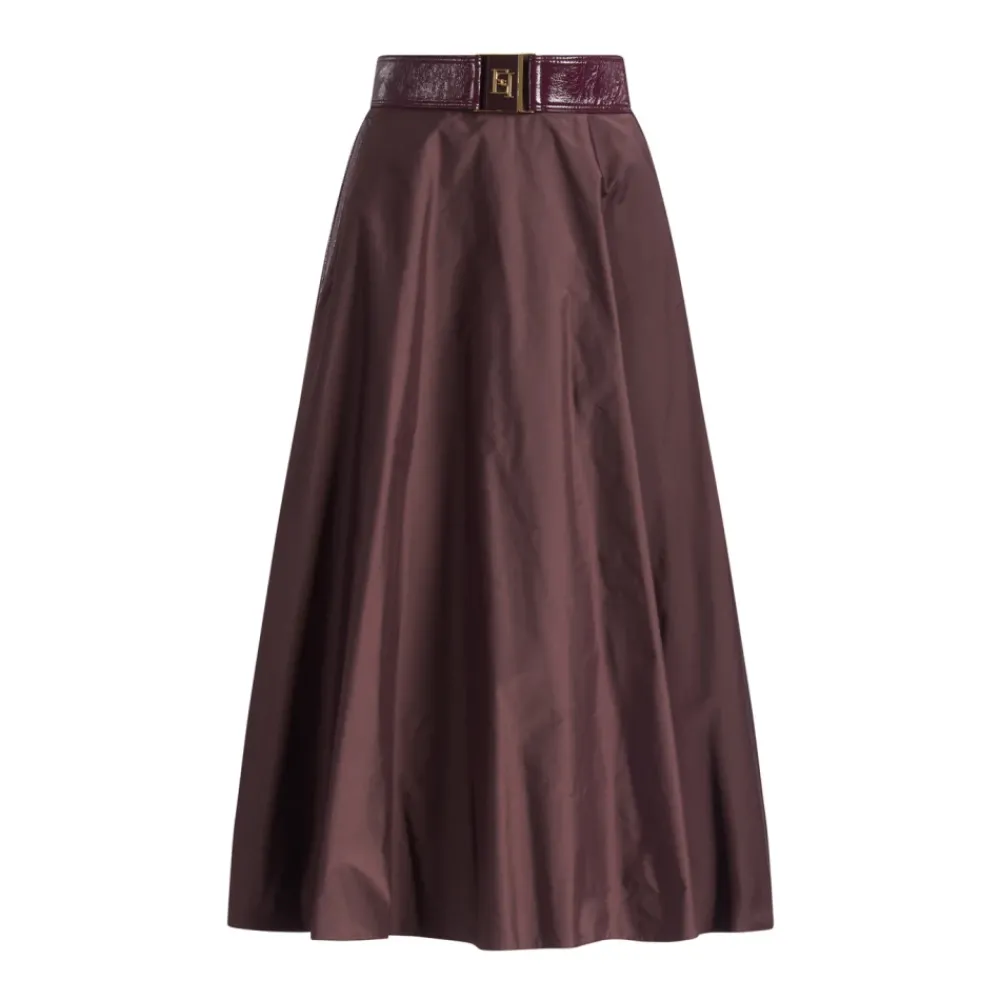 DAMES Elisabetta Franchi Rok met riem en stijl GO13857E2-EA4