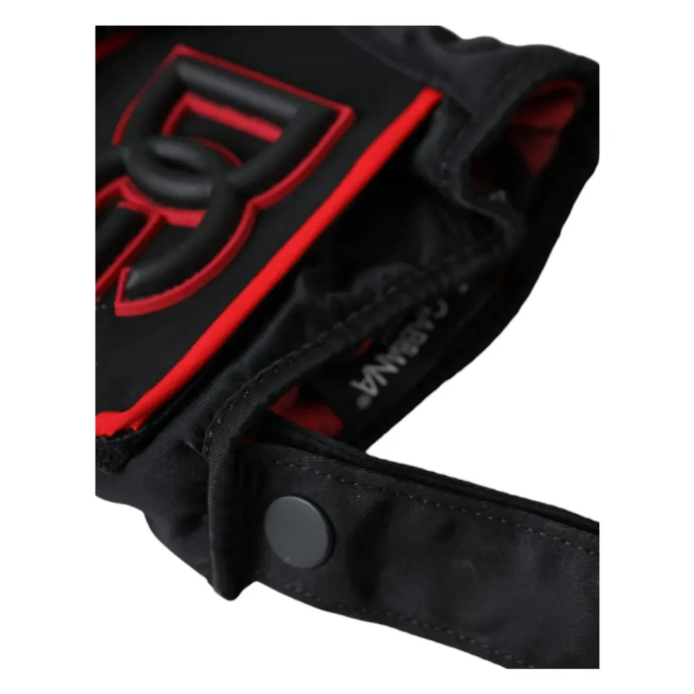 Heren Dolce & Gabbana Handschoenen^Rood Biker Handschoenen Italiaans Ambacht