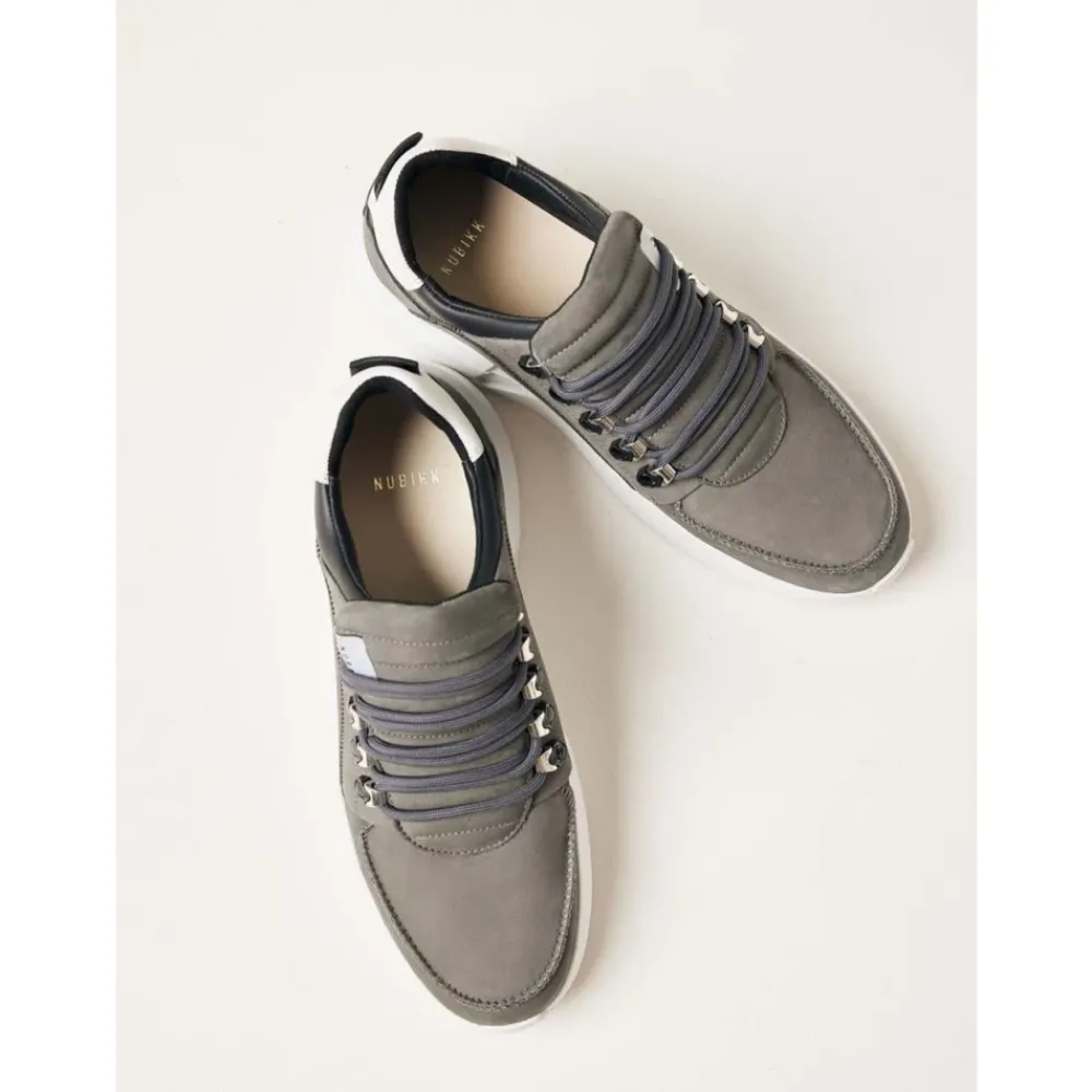 Heren Nubikk Sneakers^Roque Roman Dark Grey Combi Sneakers