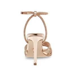DAMES Steve Madden Sandalen^Rose Goud Platte Schoenen Synthetisch Model