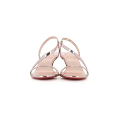 DAMES Christian Louboutin Roségouden Spiegel Leren Sandalen