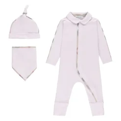 Burberry Babykatoenen Driedelig Set