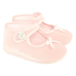 Monnalisa Ballerina'S^Fluwelen Balletschoenen met Strik