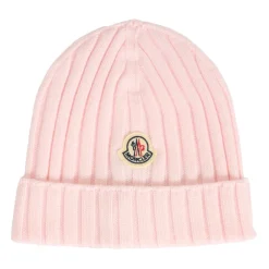 Moncler Mutsen En Petten^Geribbelde Wollen Beanie Muts